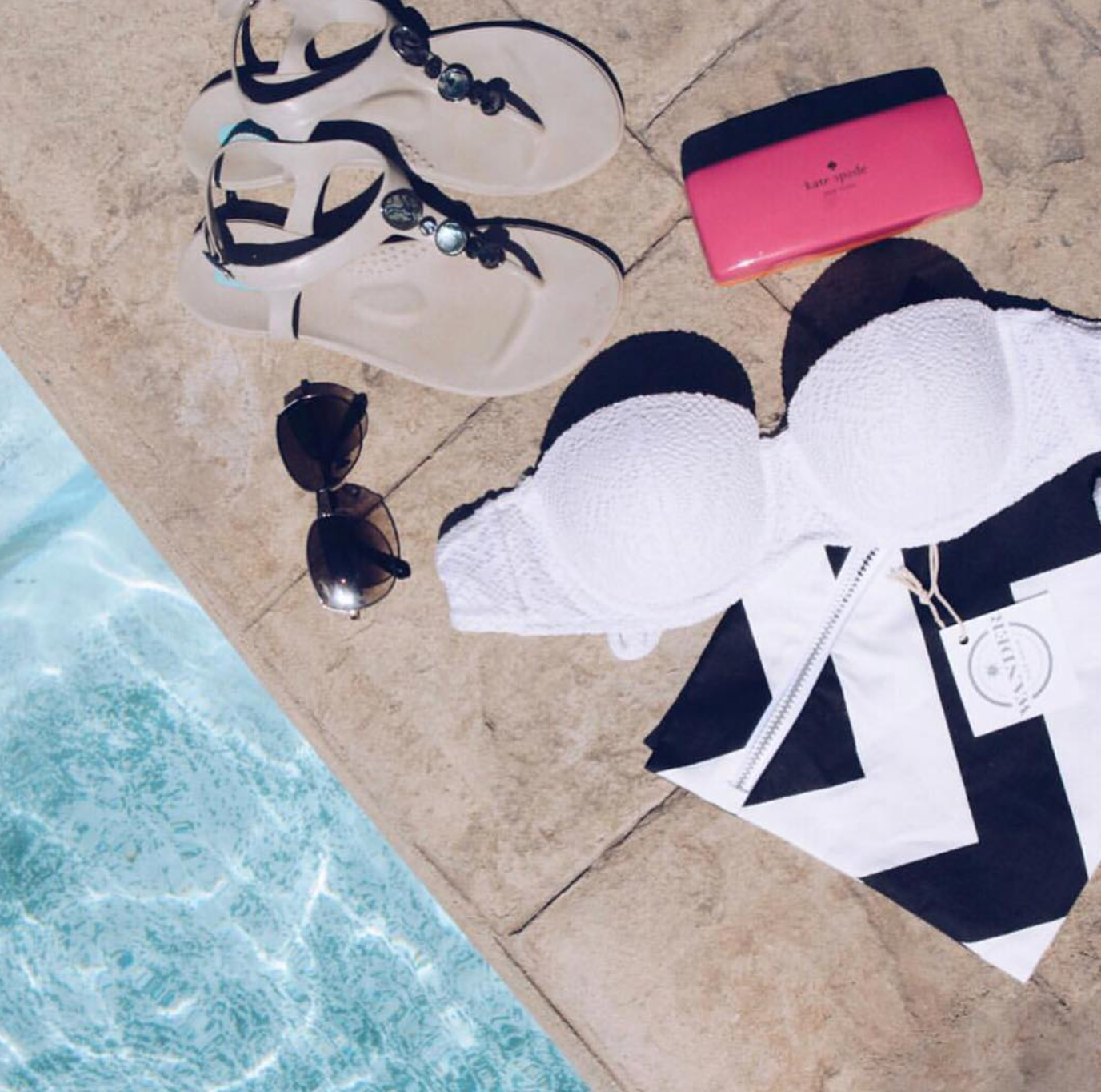 Wander and Perch Swimsuit Wet Bag - Siren Navy