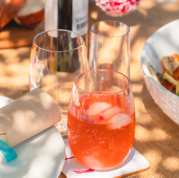 Rowdy Crowd Beach Glasses  Couples 8 pack