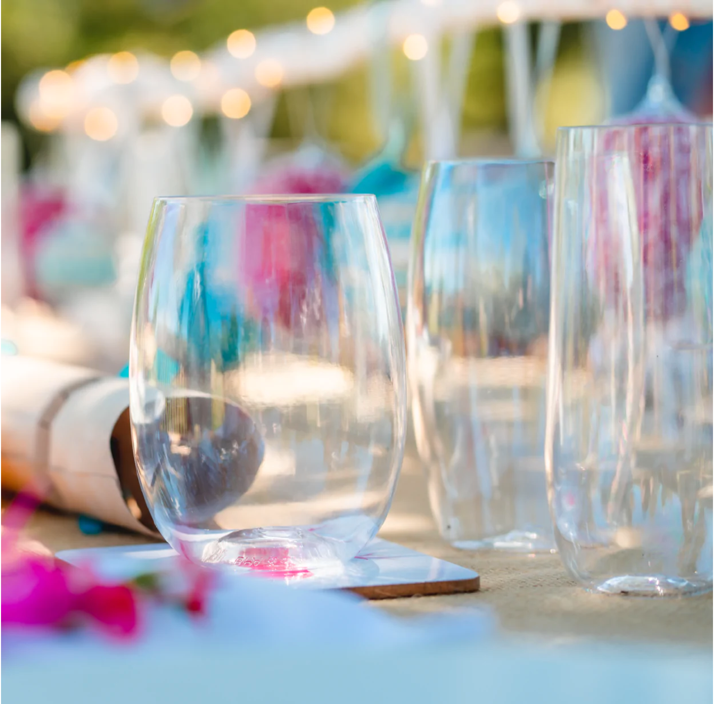Rowdy Crowd Beach Glasses  Couples 8 pack