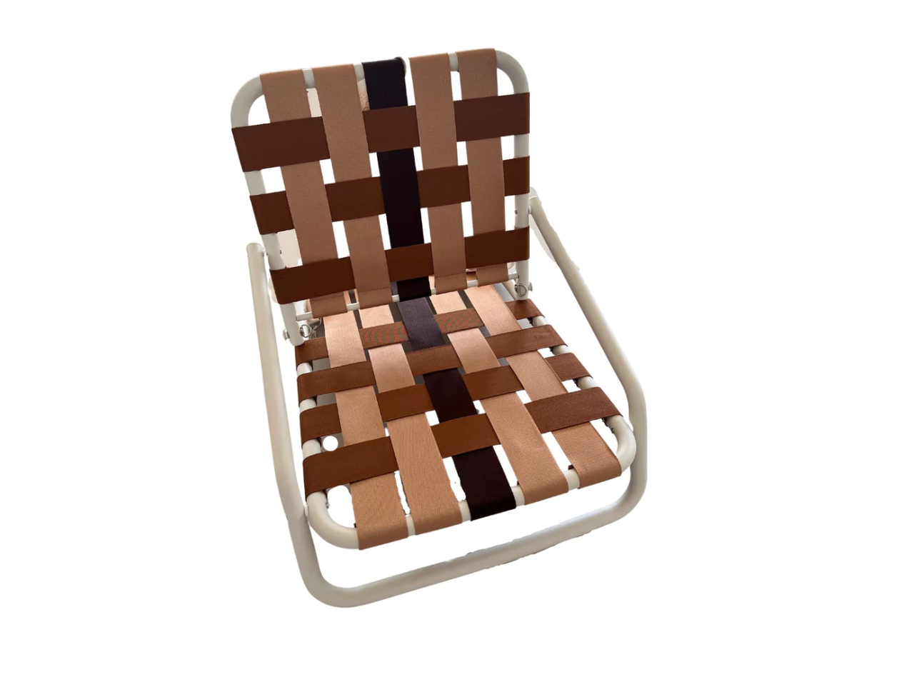 Salty Shadows Recline Beach Chair- Dark Mocha