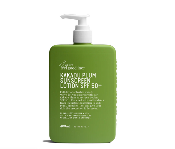 We Are Feel Good Sunscreen SPF50+- Kakadu Plum 400ml