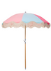 Beach Life CrescentHead Beach Umbrella - Blue Pink Quad