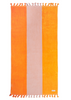 Beach Life Crescent Head Premium Towel- Orange & Yellow
