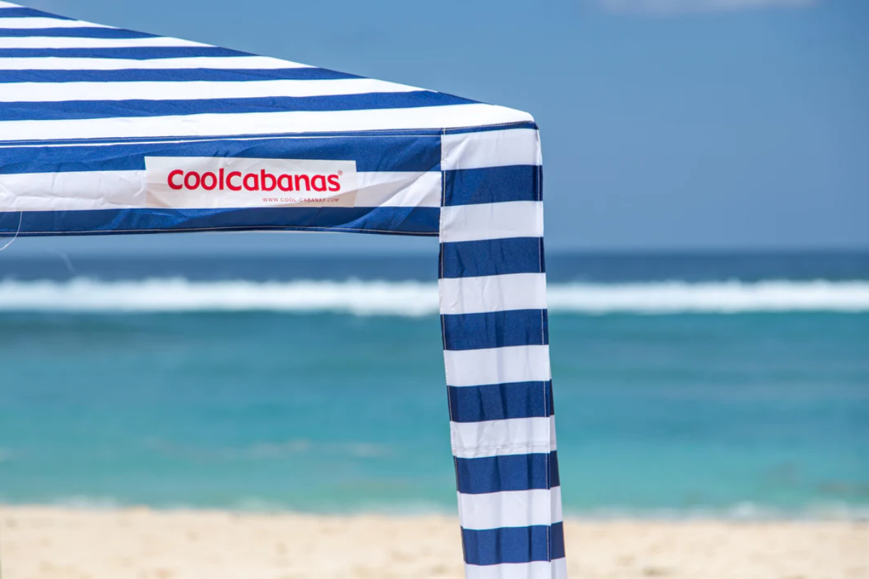 The CoolCabanas Original 5 - Large Navy Stripe