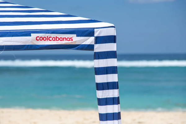 The CoolCabanas Original 5 - Large Navy Stripe