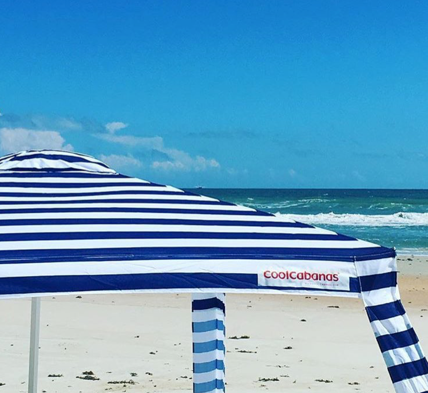 The CoolCabanas Original 5 - Large Navy Stripe