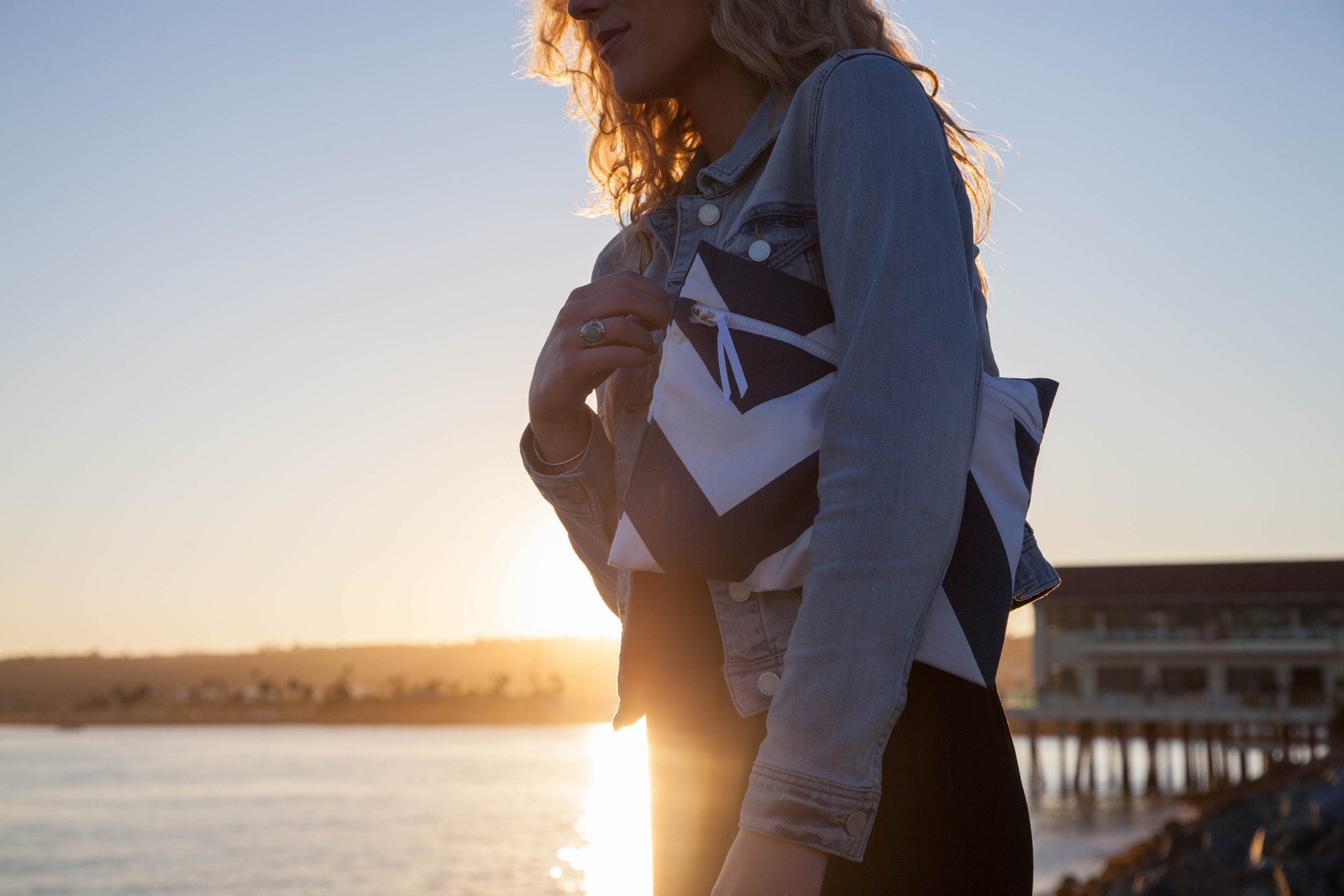 Wander and Perch Swimsuit Wet Bag - Siren Navy