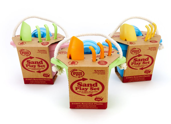 Green Toys  - Sand Play Set 4 pce green - Boatshed 7 The Original Beach Co.