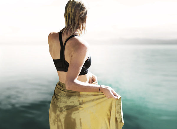 Matador - Large Nano Beach Towel - Moss/Yellow - Boatshed 7 The Original Beach Co.