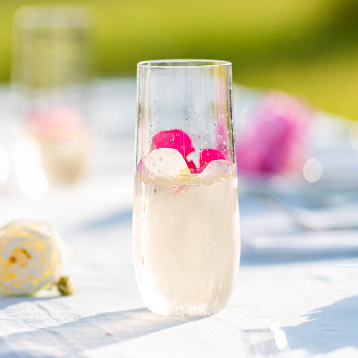 Rowdy Crowd Beach Glasses Champagne 8 Pack